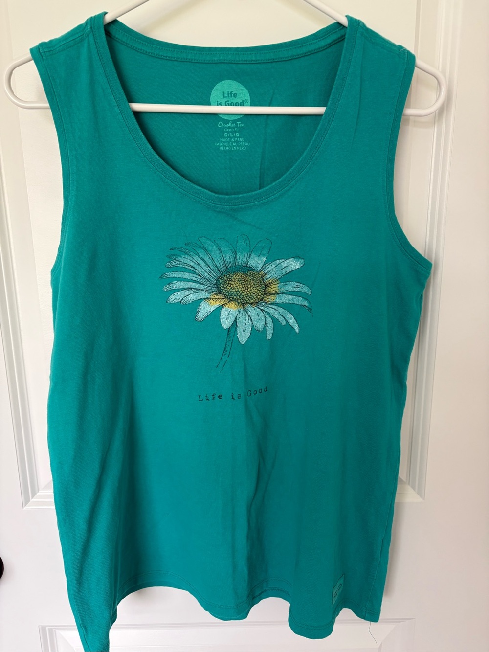 Life is good Flower Tank Top Women’s large